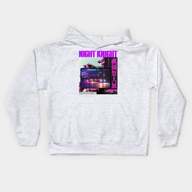 Night Knight Drift FF Live Kids Hoodie by gtr